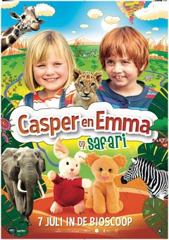Casper en Emma op Safari - poster