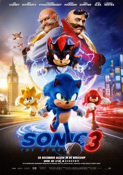 Sonic The Hedgehog 3 (NL) - poster