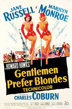 Gentlemen Prefer Blondes - poster