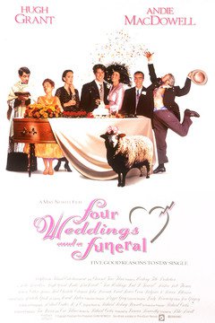 Four Weddings And A Funeral - poster