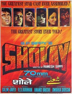 Sholay - poster